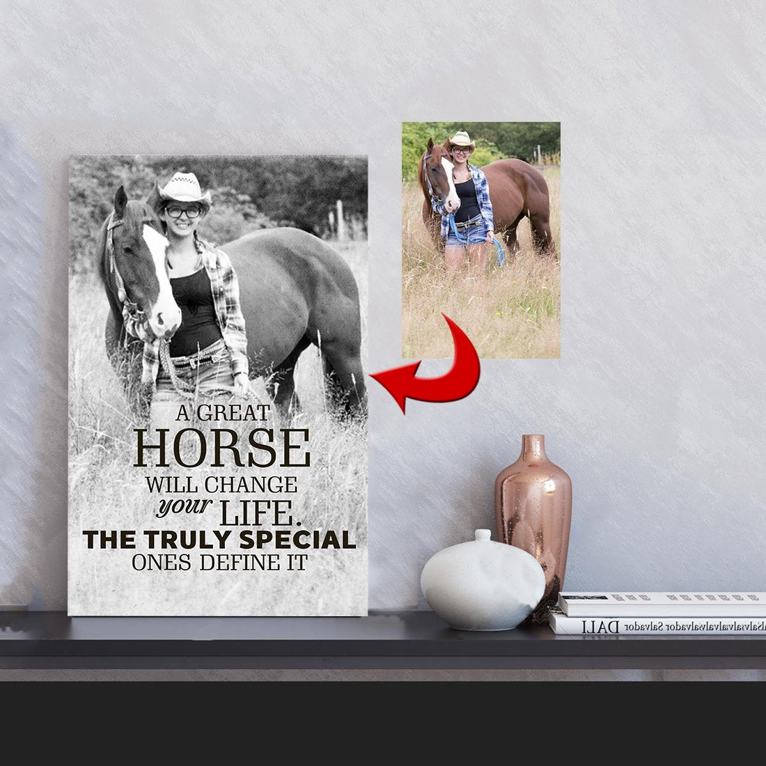 Great Horse Change Life Horse Riding Horse Canvas Print