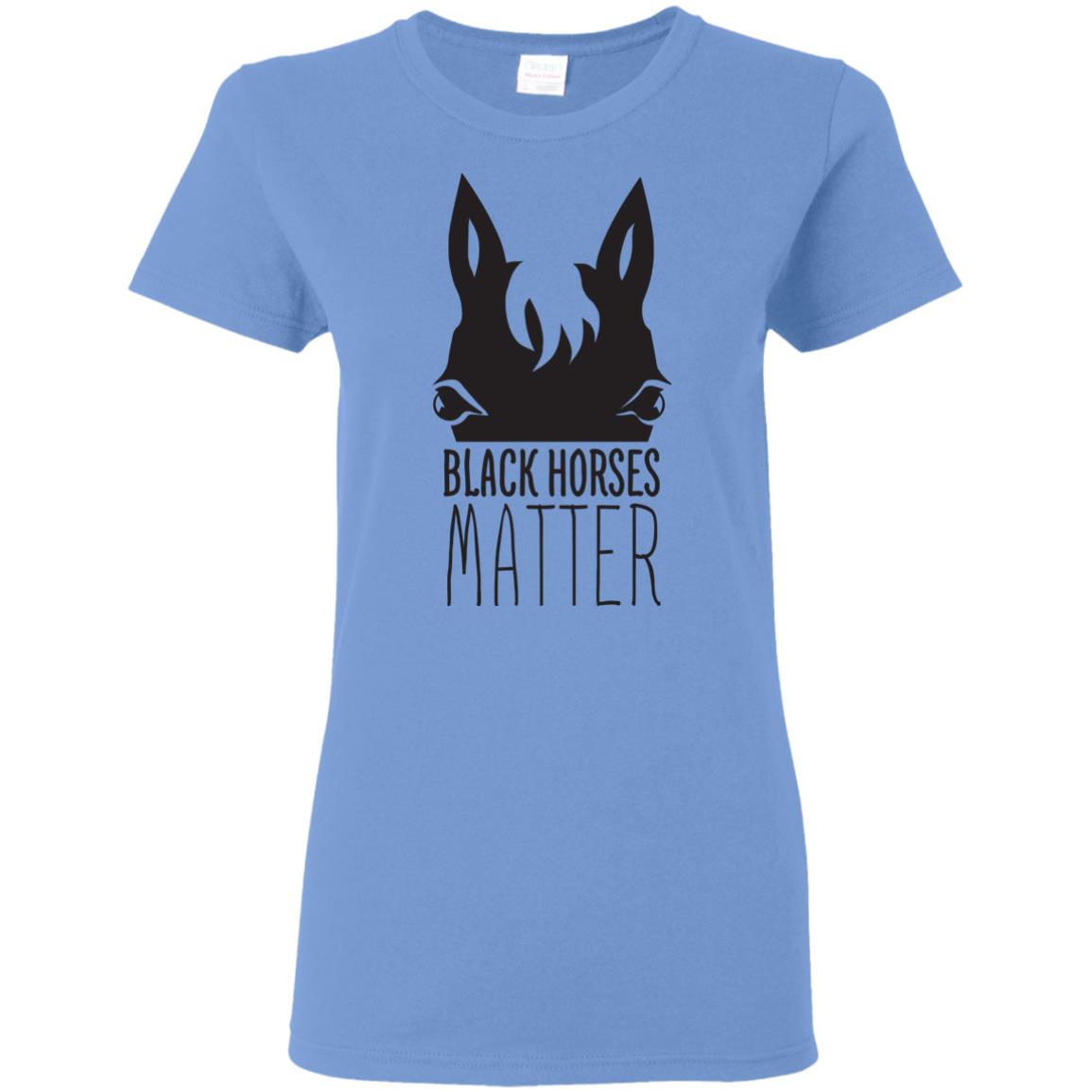 Black Horses Matter Horse T Shirts