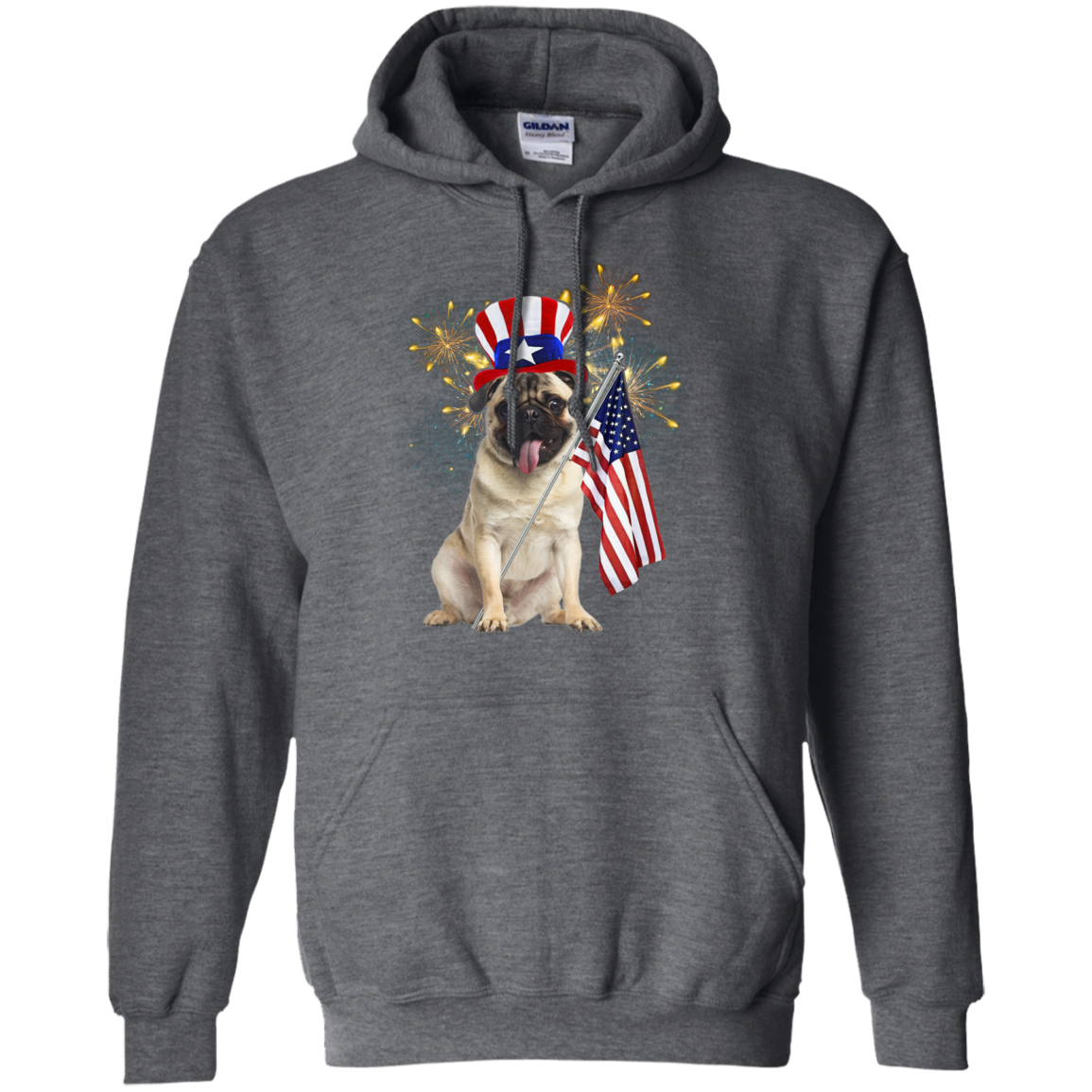 Independence Day Pug T Shirts