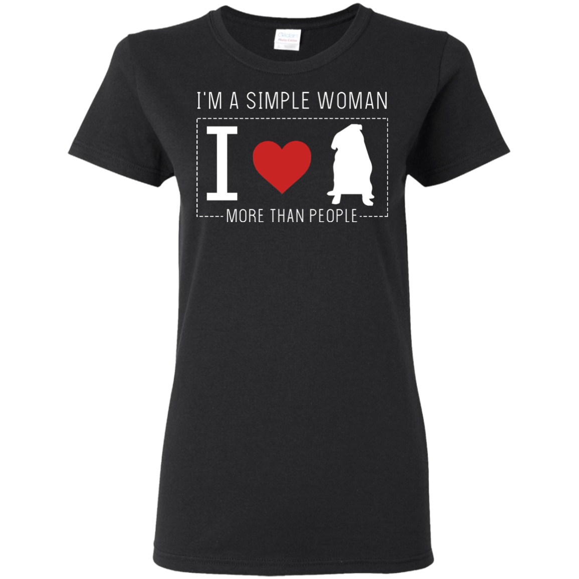 I'm A Simple Woman - Pug T Shirts
