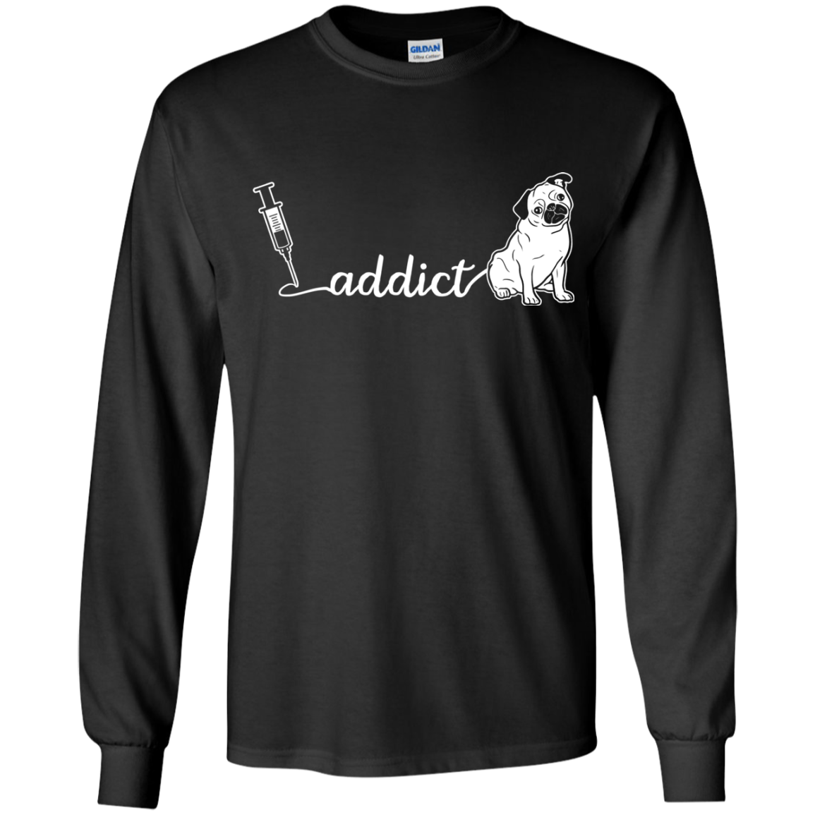 Addict Pug T Shirts