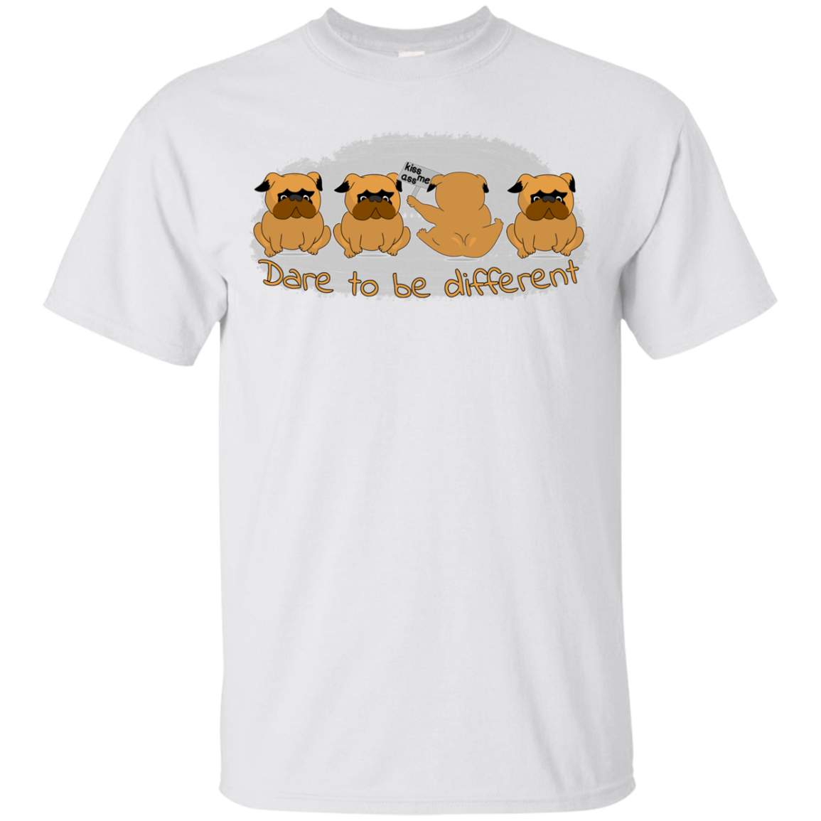 Pug - Dare To Be Different T Shirts