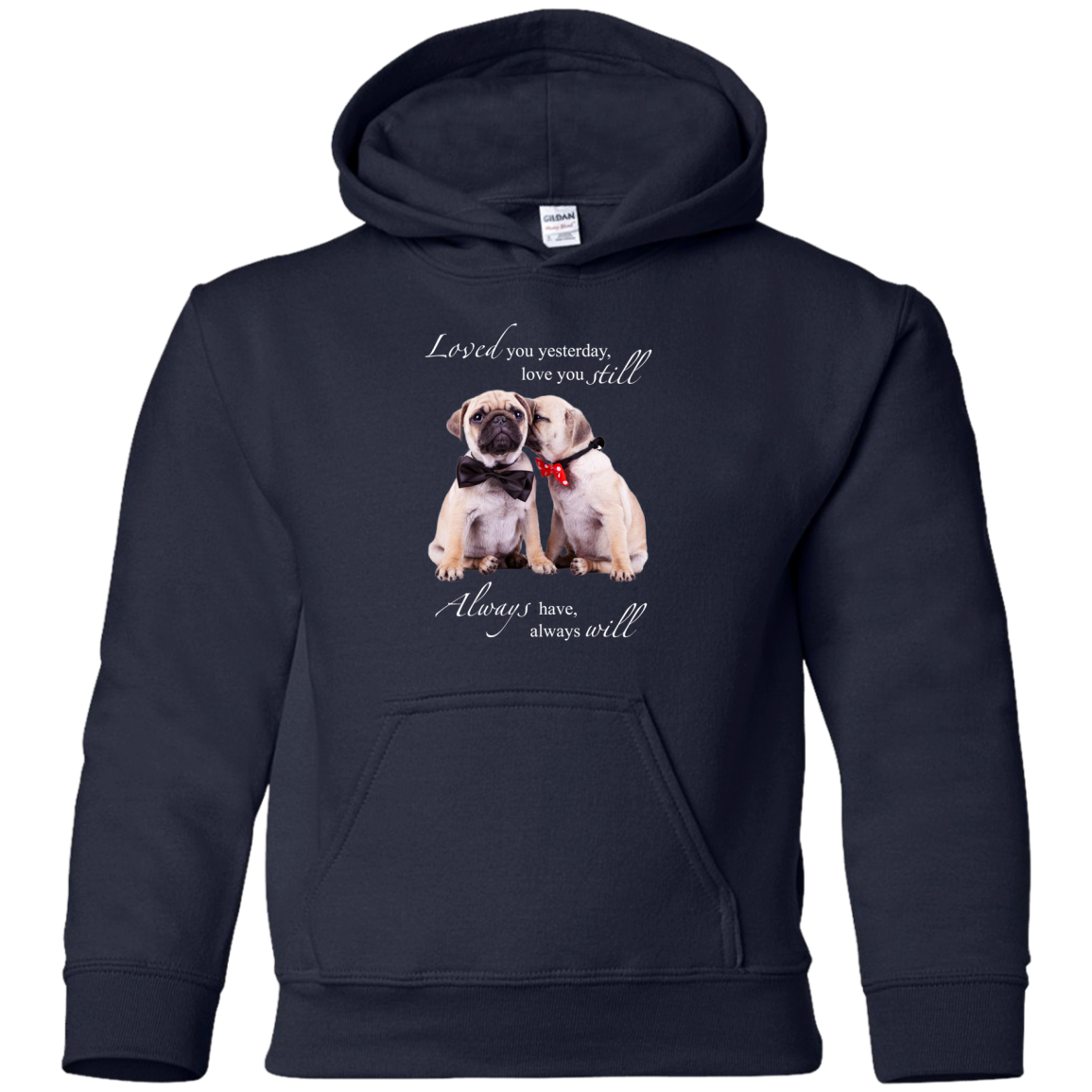 Nice Pug T Shirts - I Always Love You, is cool gift for your friends