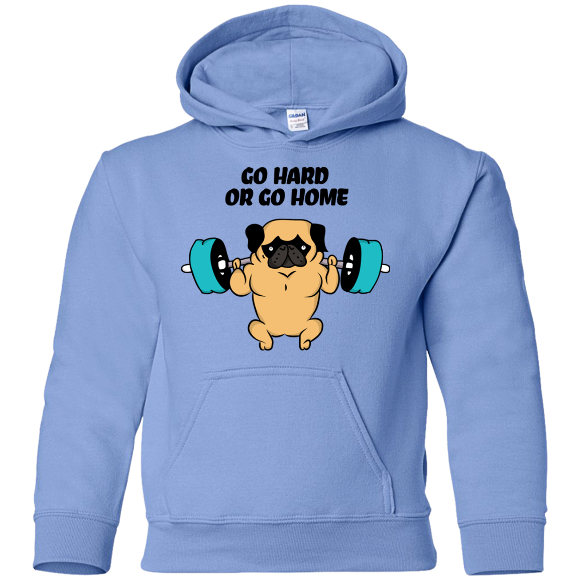 Pug - Go Hard Or Go Home T Shirts