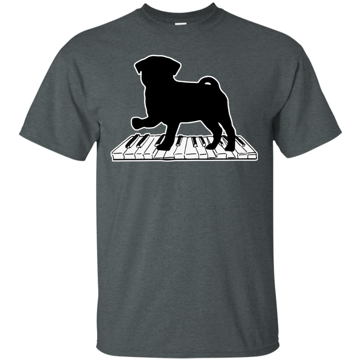 Pug Playing Piano Music T Shirts