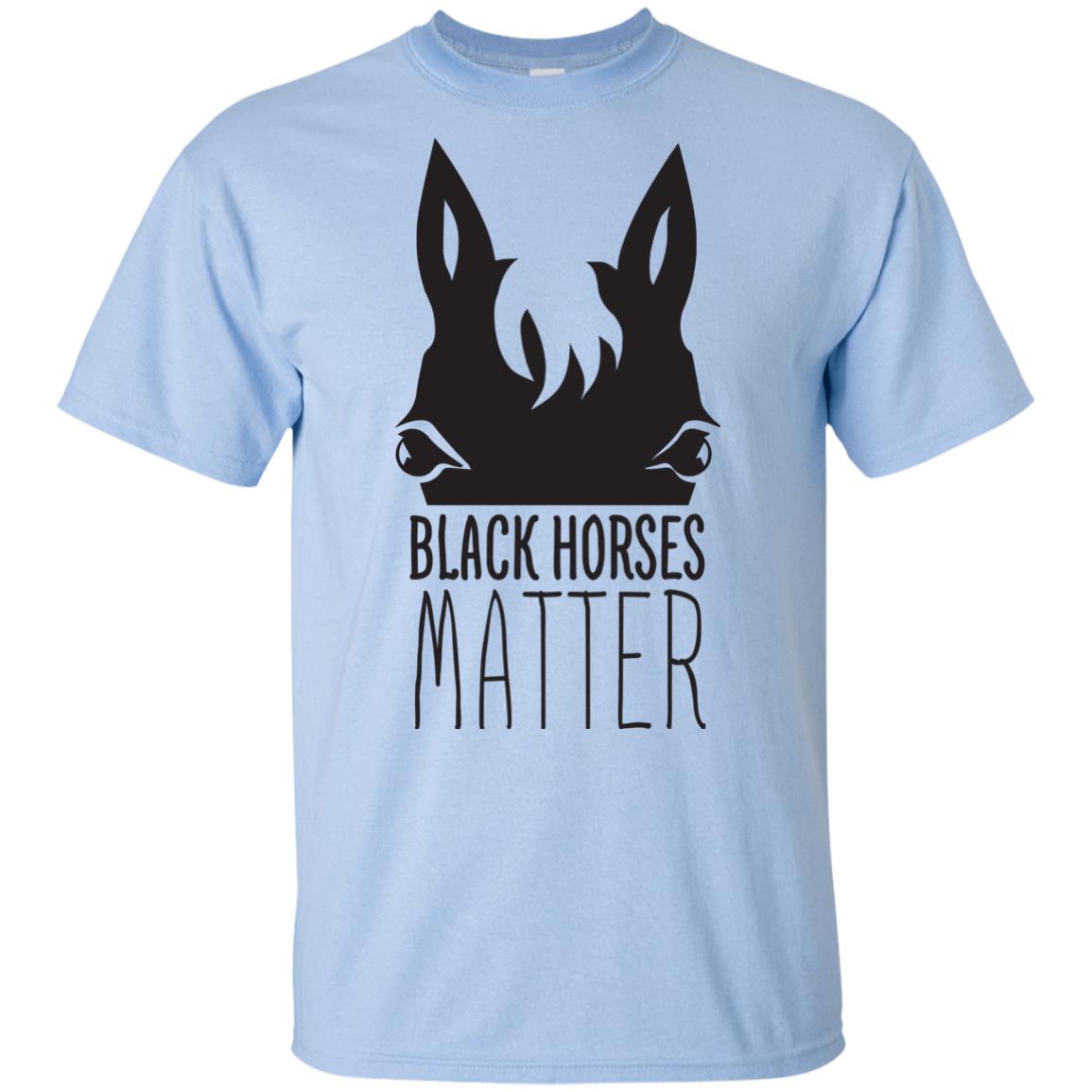 Black Horses Matter Horse T Shirts
