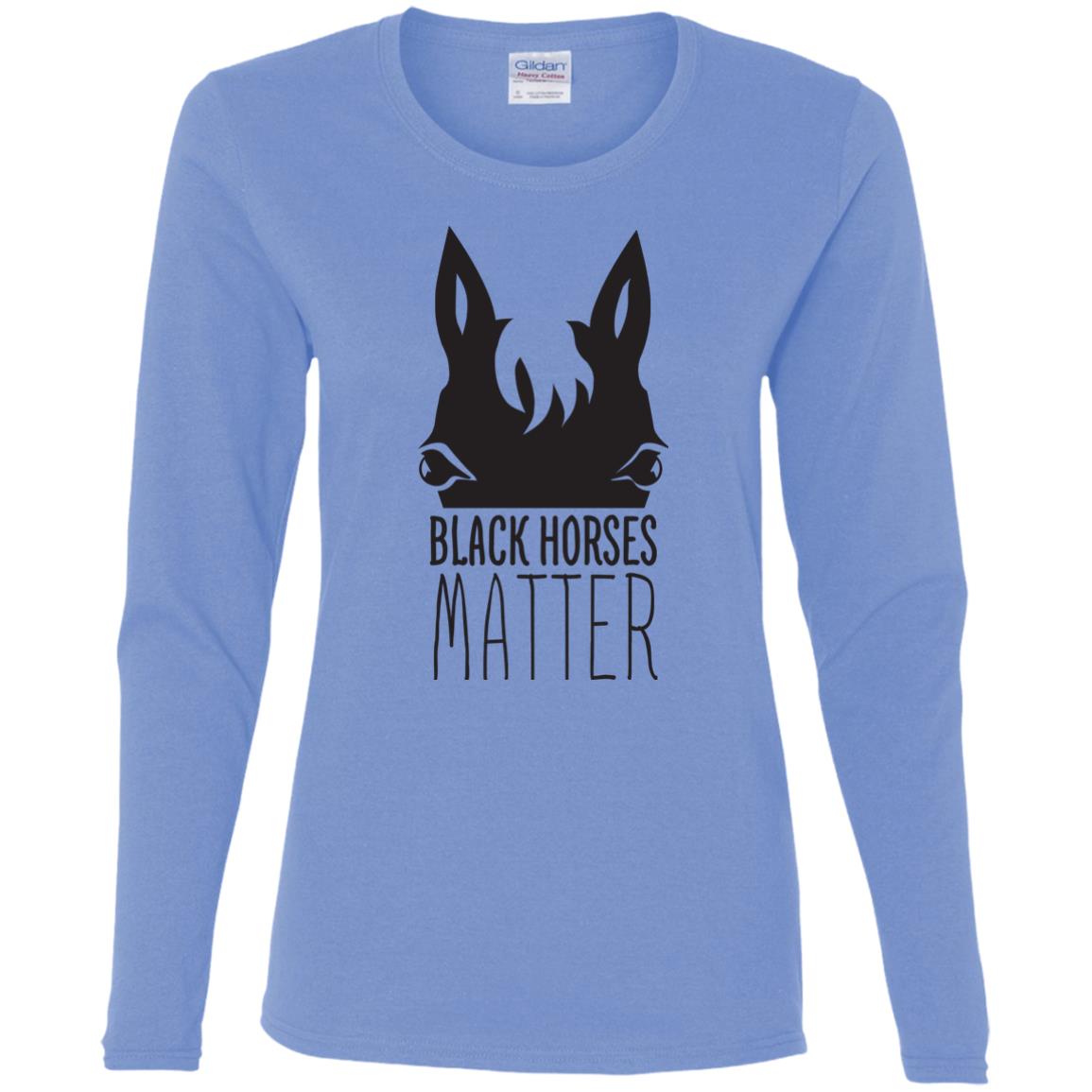 Black Horses Matter Horse T Shirts