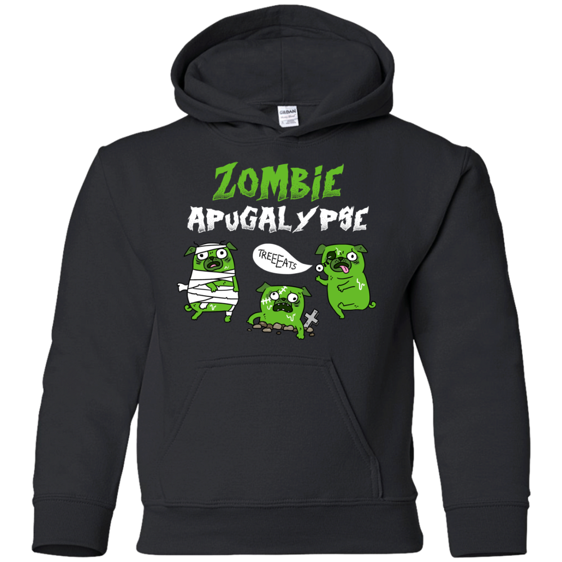 Nice Pug T Shirts - Zombies Apugalypse, is a cool gift for your friend