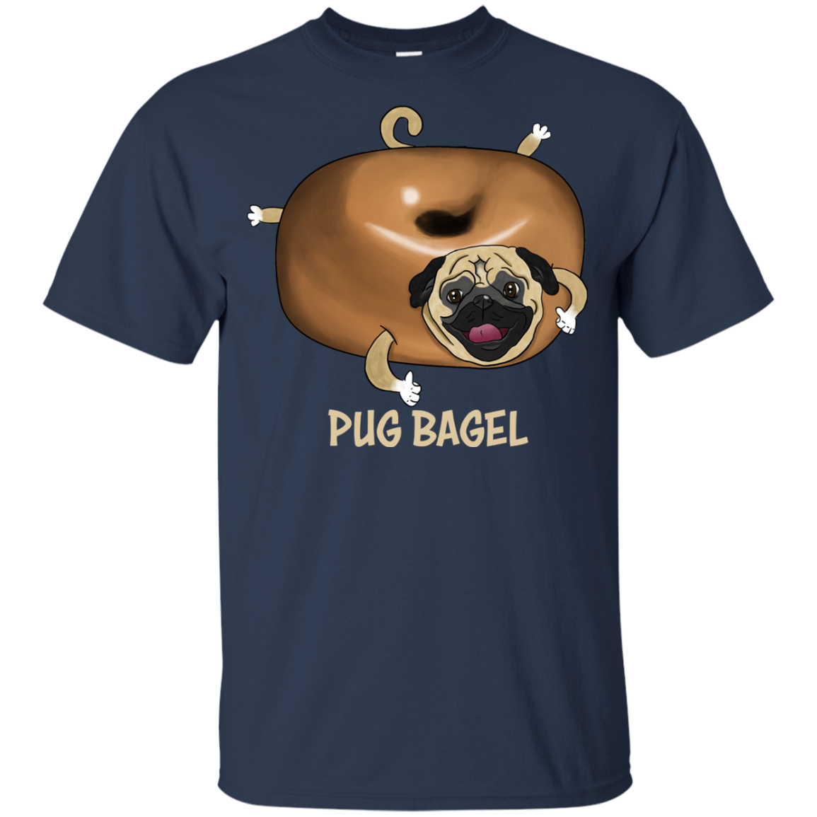 Pug Bagel T Shirts