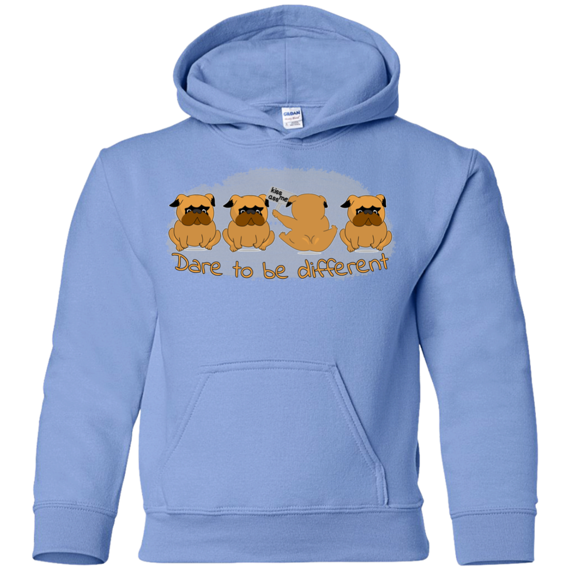 Pug - Dare To Be Different T Shirts