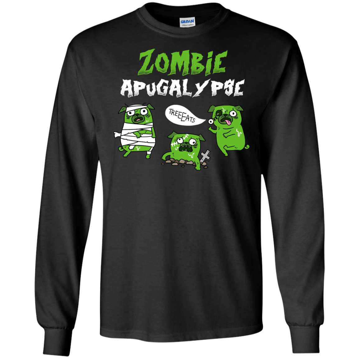Nice Pug T Shirts - Zombies Apugalypse, is a cool gift for your friend