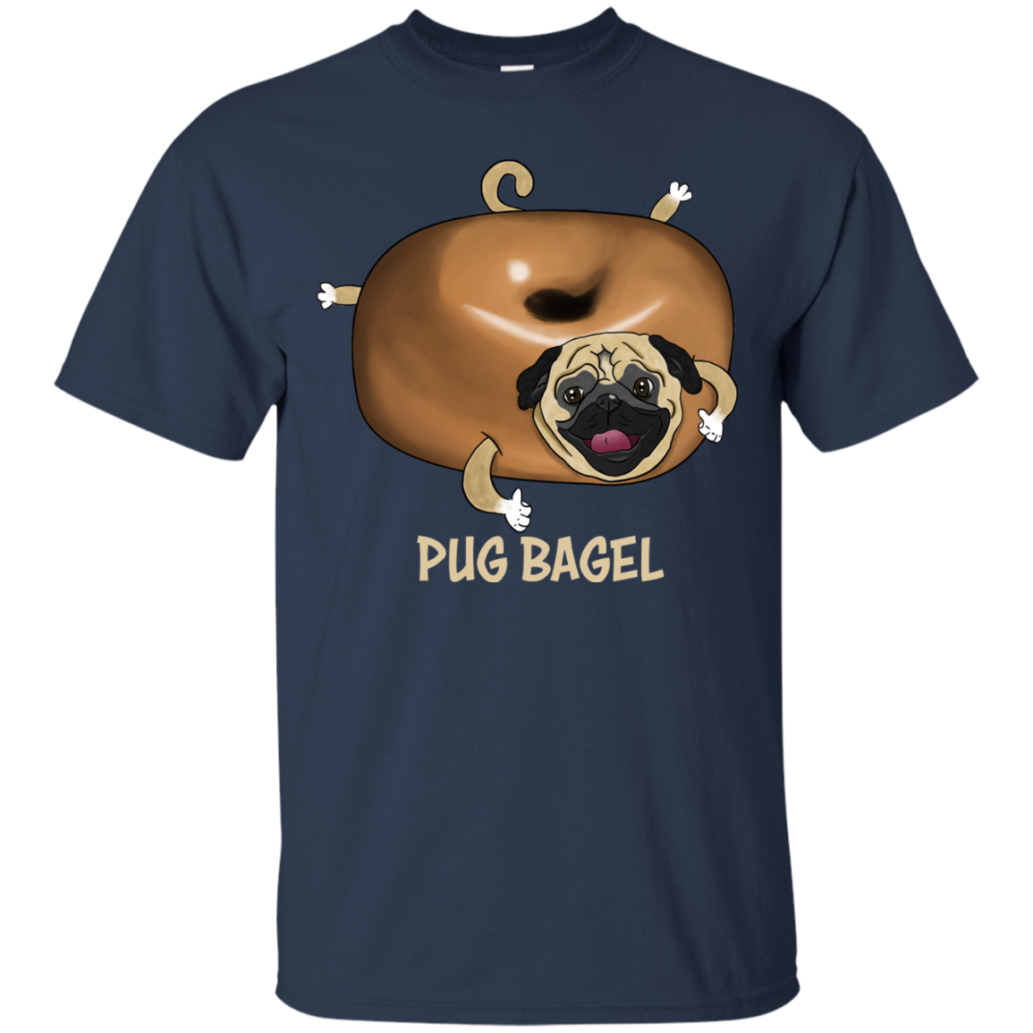 Pug Bagel T Shirts