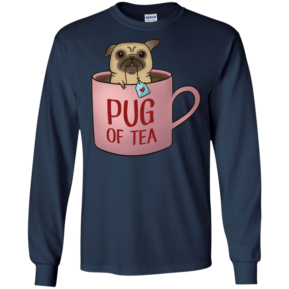 Pug Of Tea T Shirts