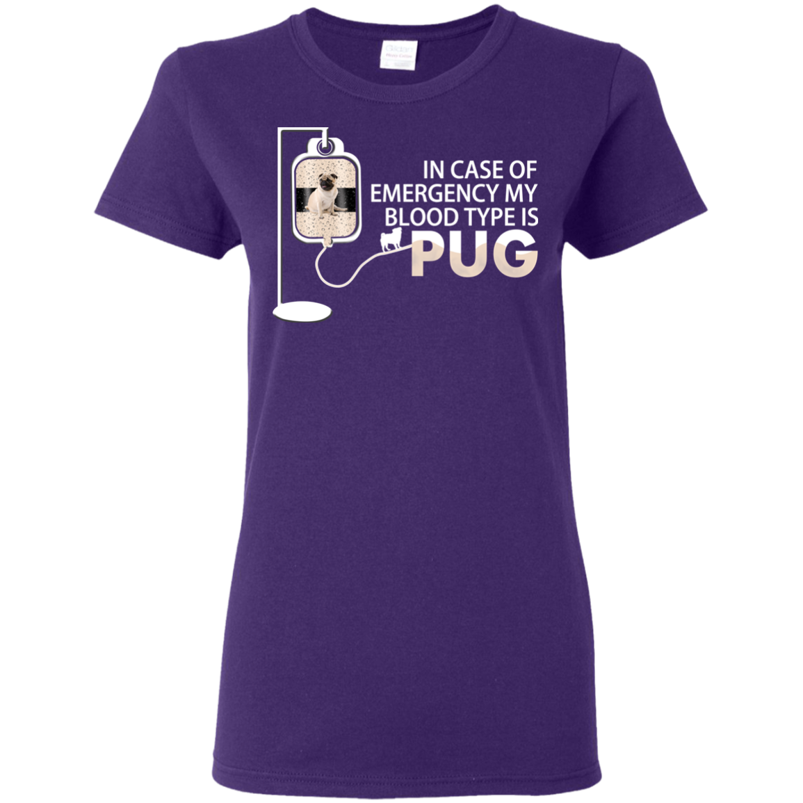 My Blood Type Is Pug T Shirts
