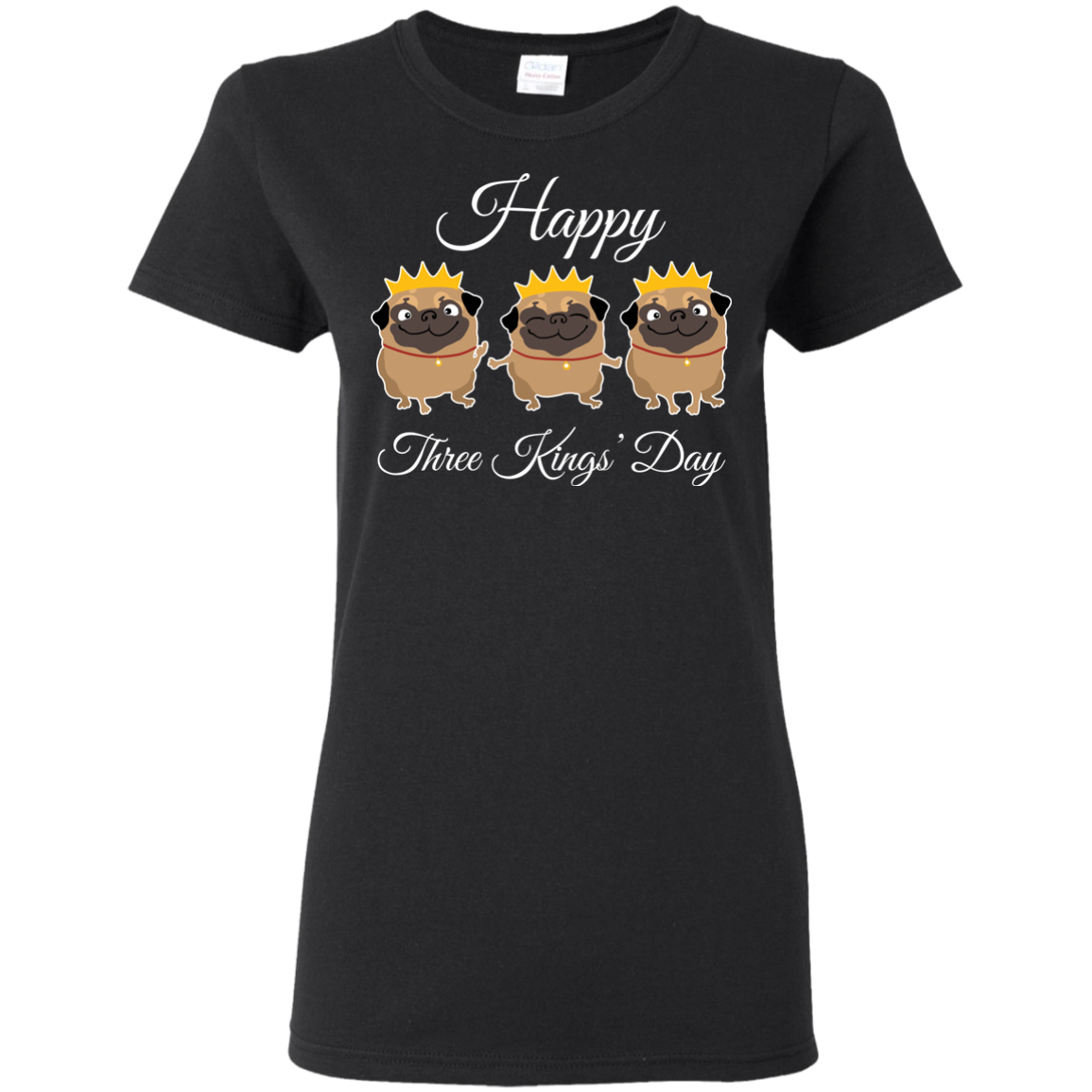 Nice Pug T Shirts - Three Kings' Day Pug, is a cool gift for friends