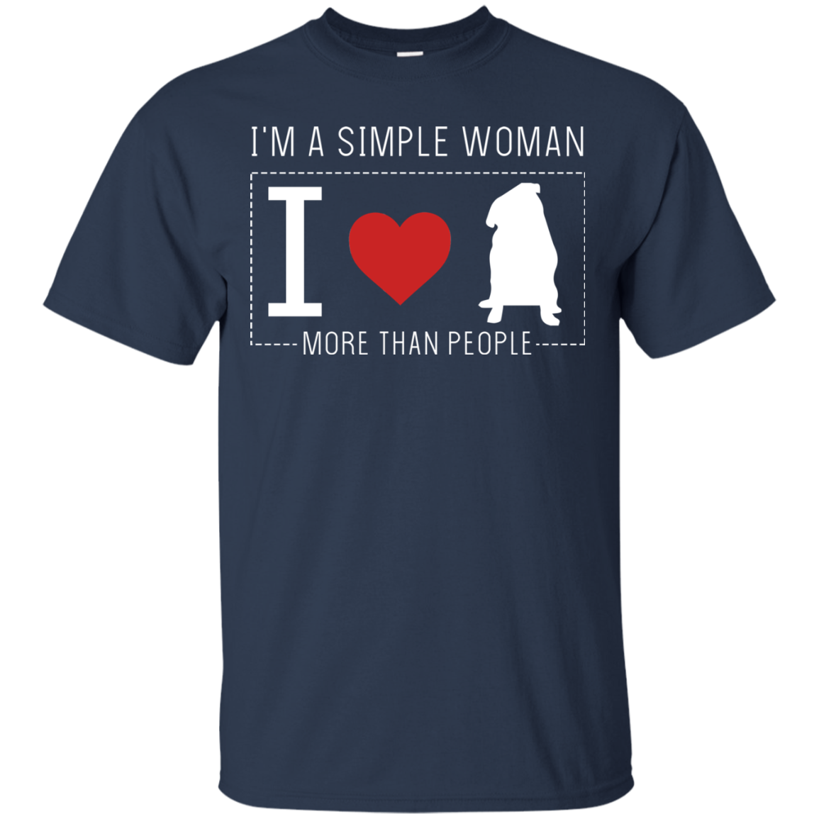 I'm A Simple Woman - Pug T Shirts
