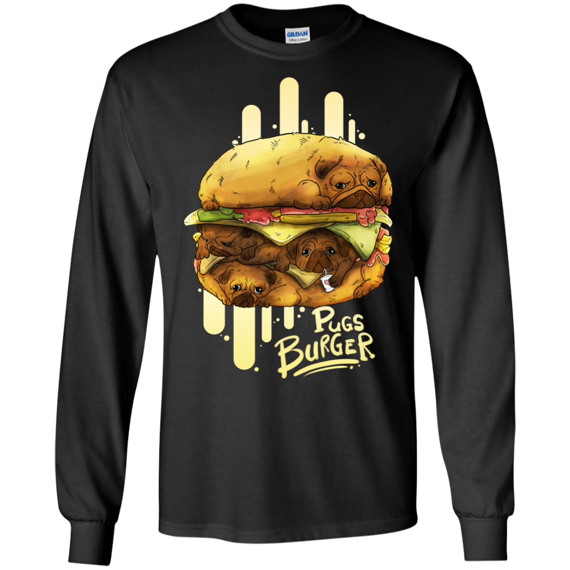 Pug Burger T Shirts