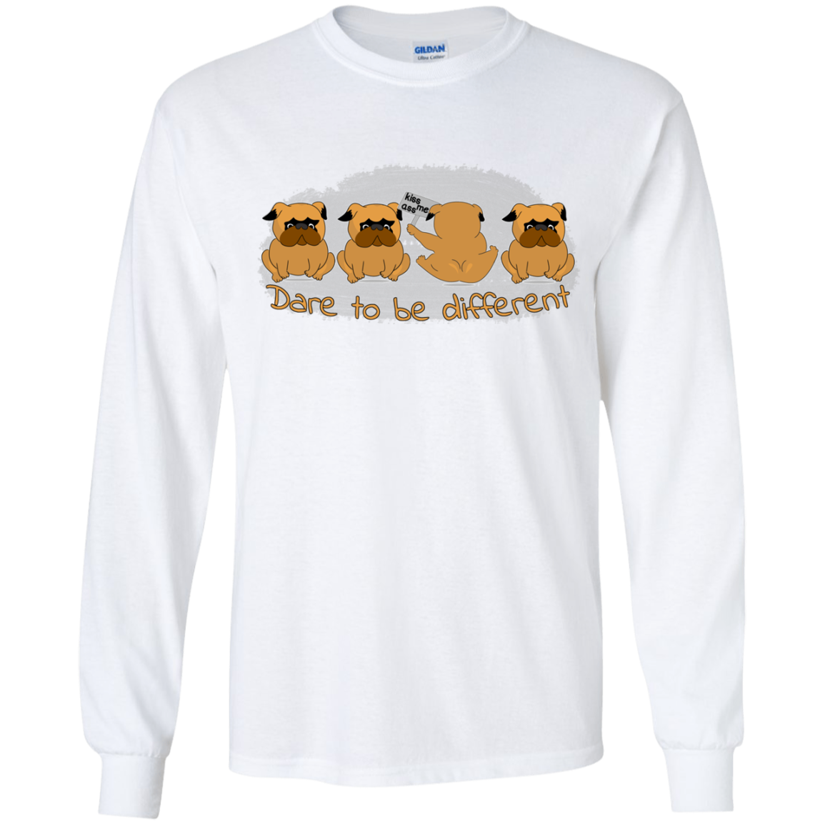 Pug - Dare To Be Different T Shirts