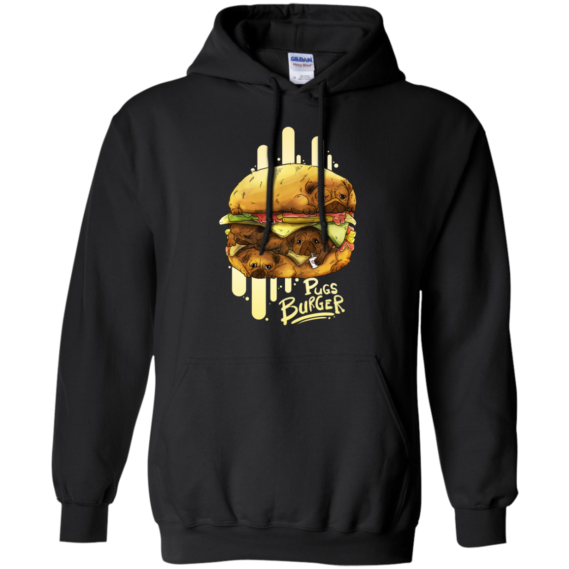 Pug Burger T Shirts