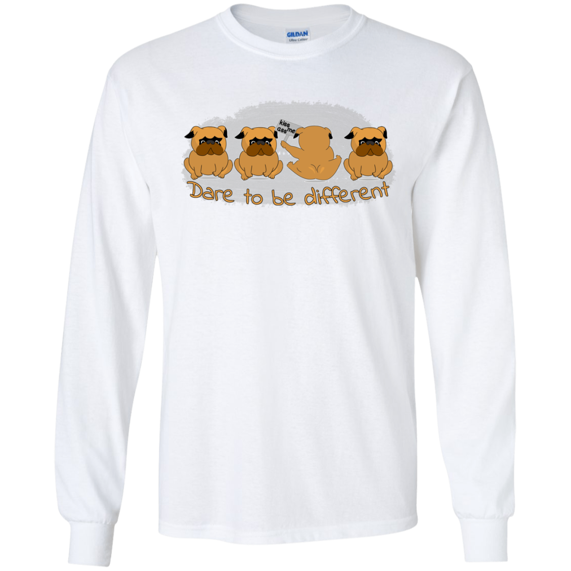 Pug - Dare To Be Different T Shirts
