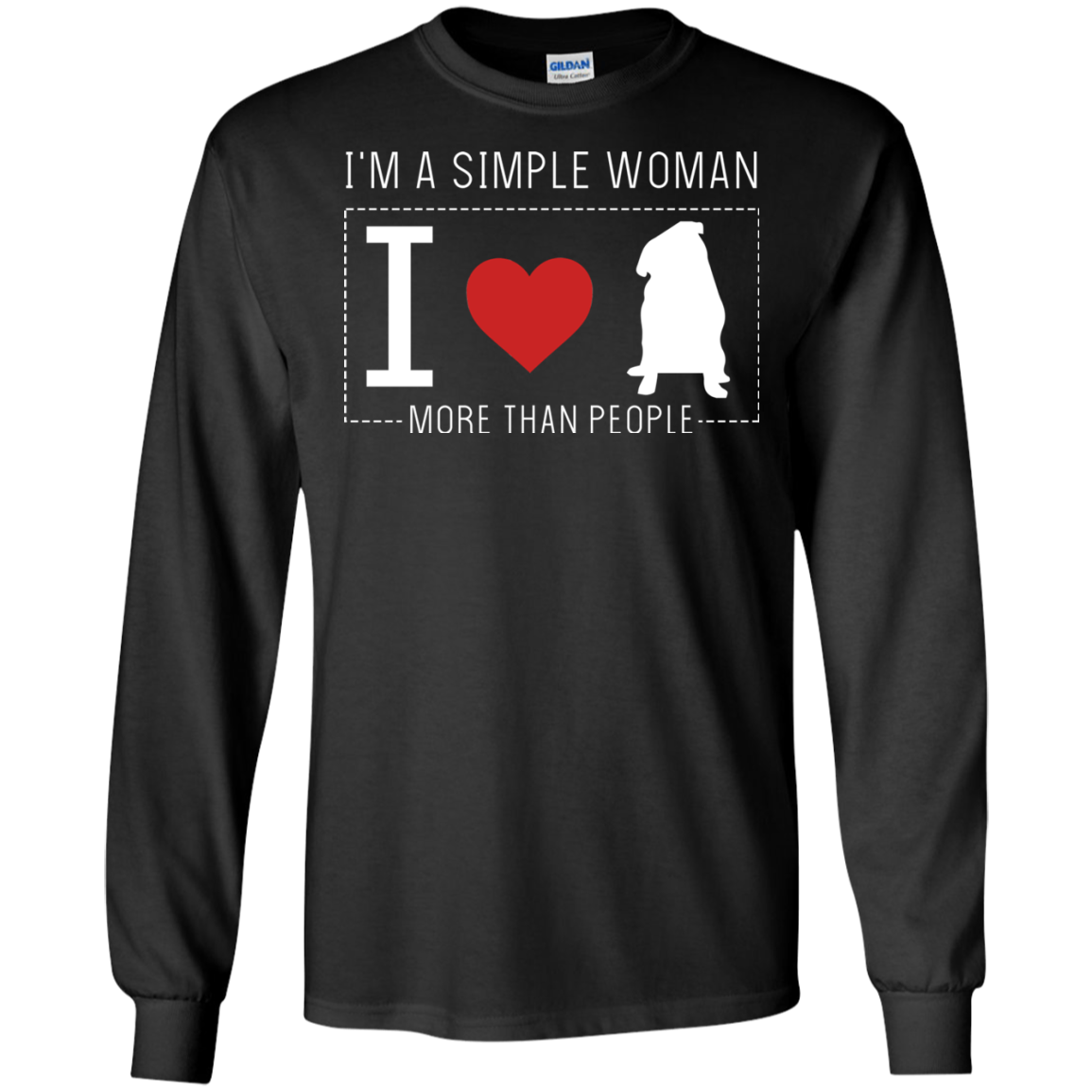 I'm A Simple Woman - Pug T Shirts