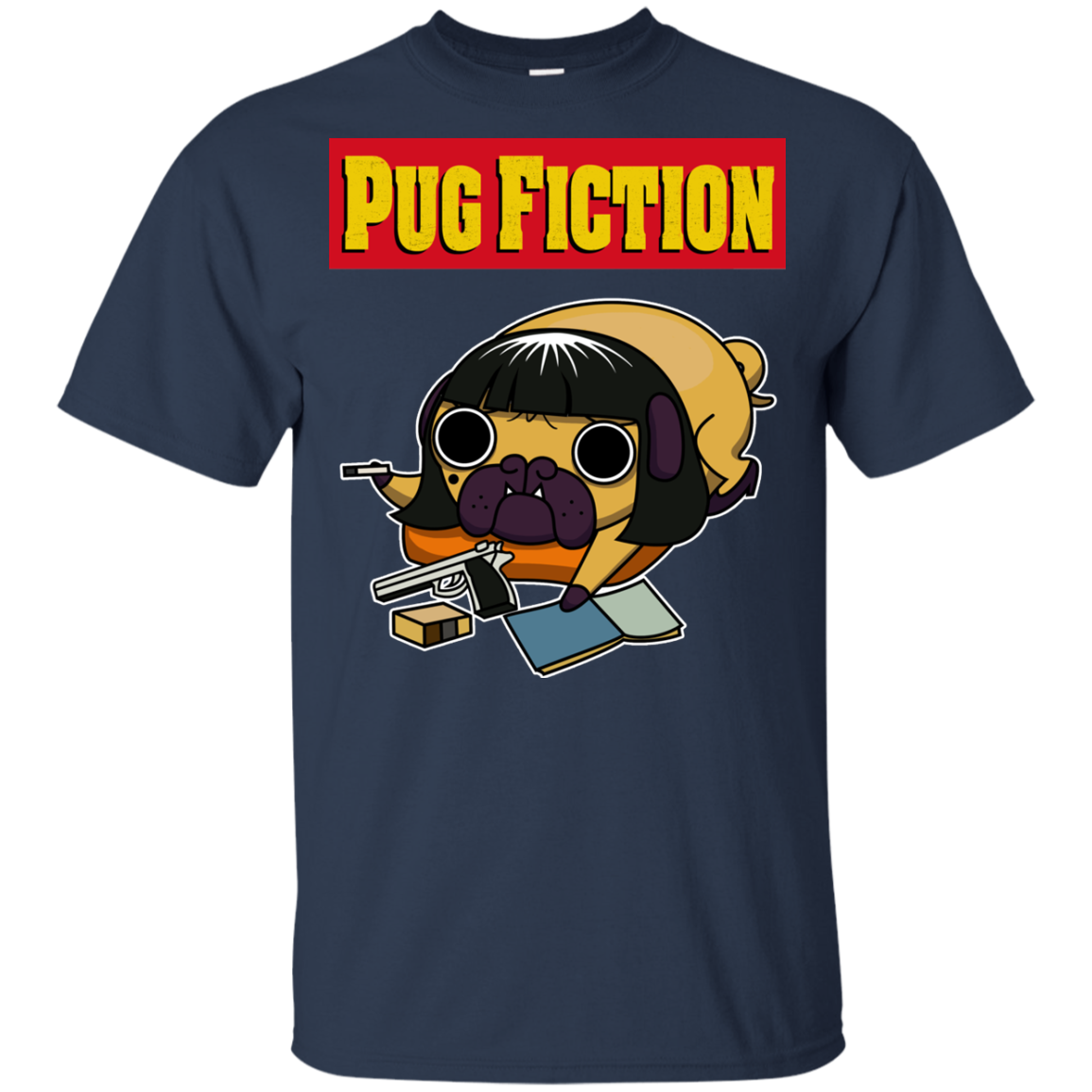 Pug Fiction Pug T Shirts