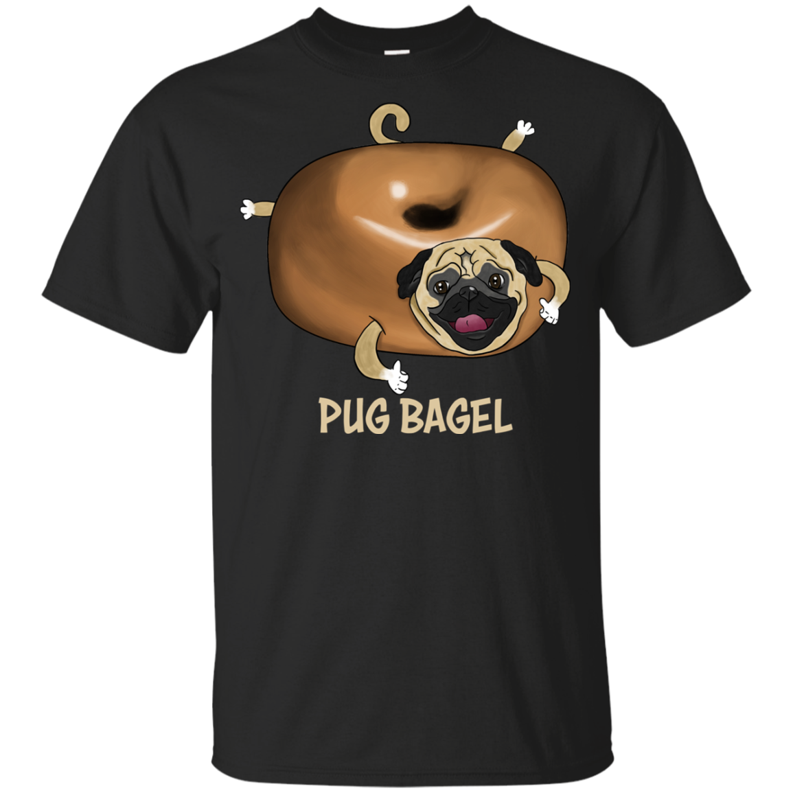 Pug Bagel T Shirts
