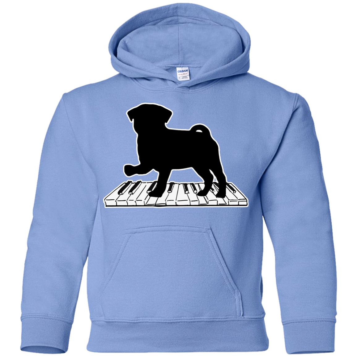 Pug Playing Piano Music T Shirts V2