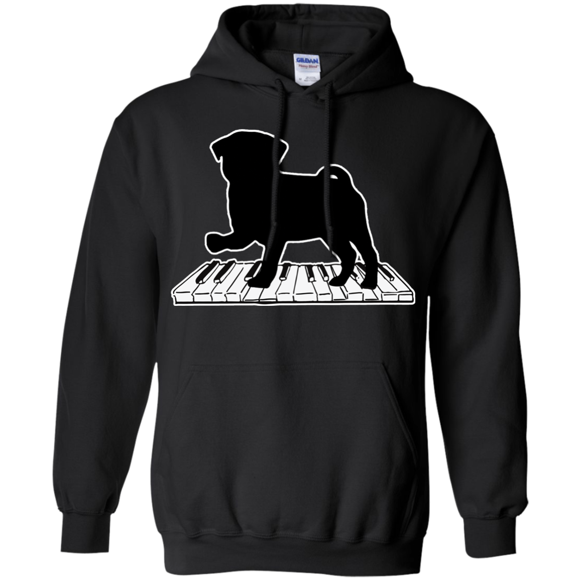 Pug Playing Piano Music T Shirts