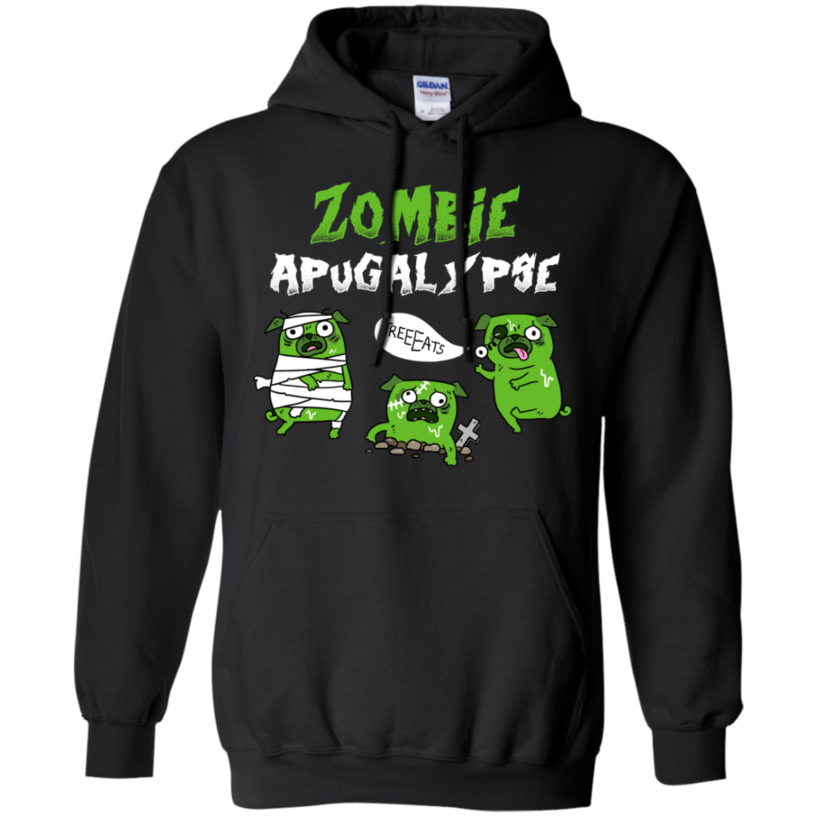 Nice Pug T Shirts - Zombies Apugalypse, is a cool gift for your friend