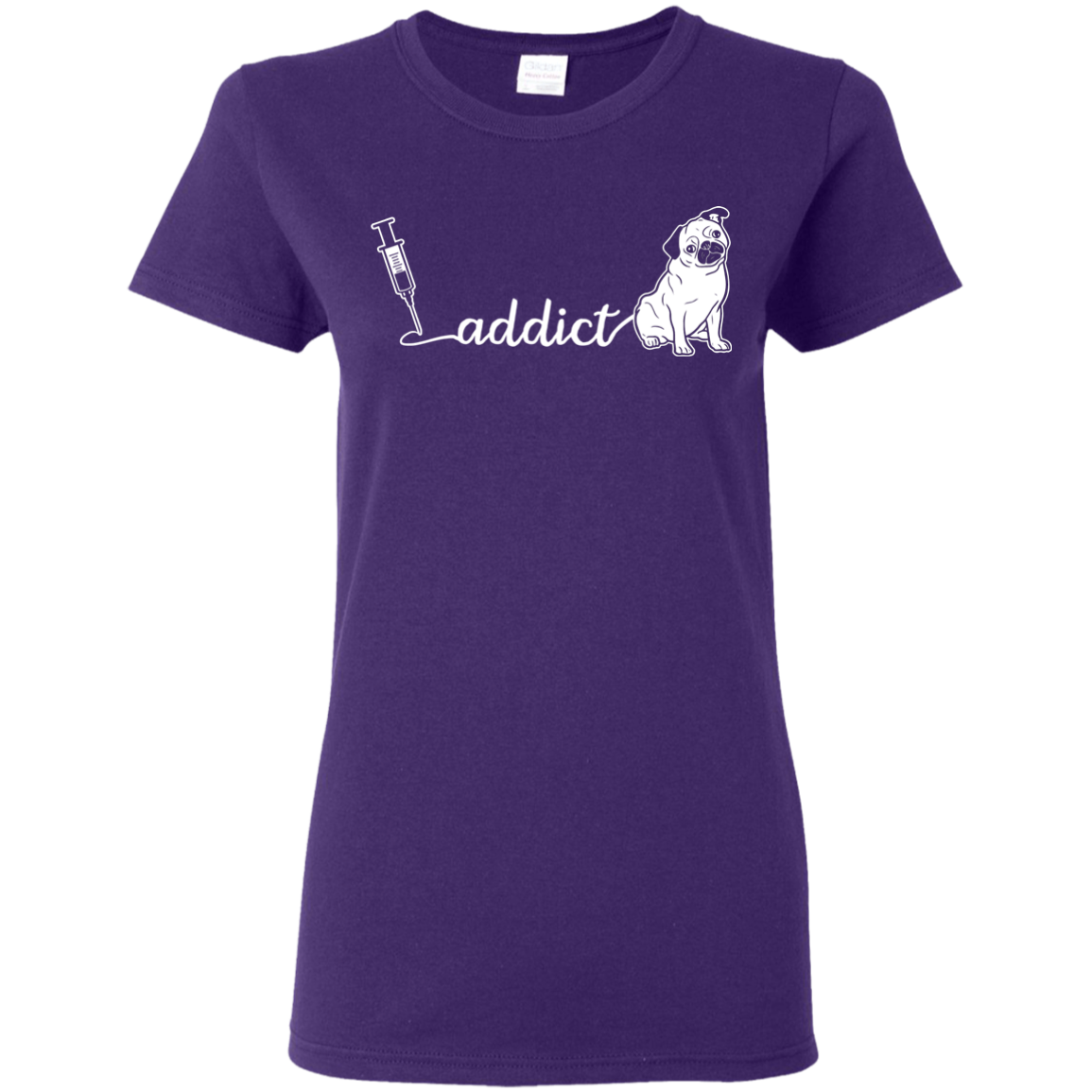 Addict Pug T Shirts