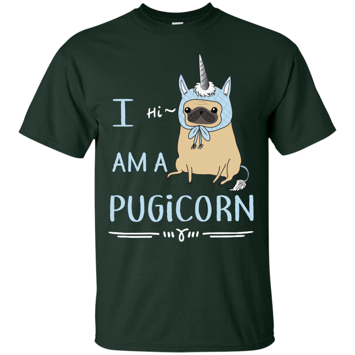 Perfect Beautiful Pug T Shirts - I Am A Pugicorn Gifts For Lovers