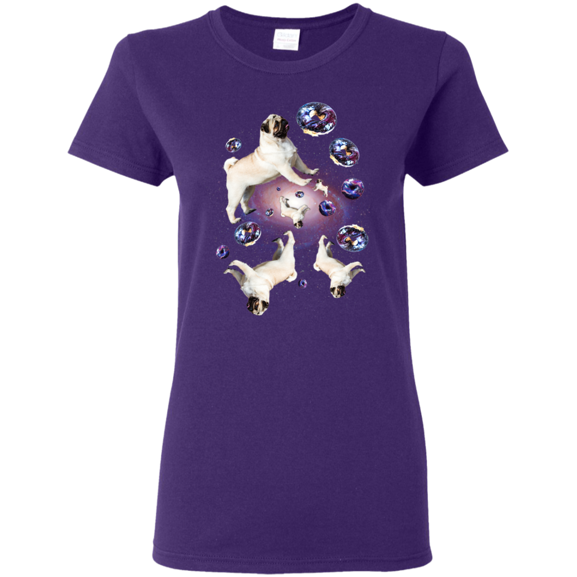 Nice Pug T Shirts - Pug Doughnut Galaxy, cool gift for your friend