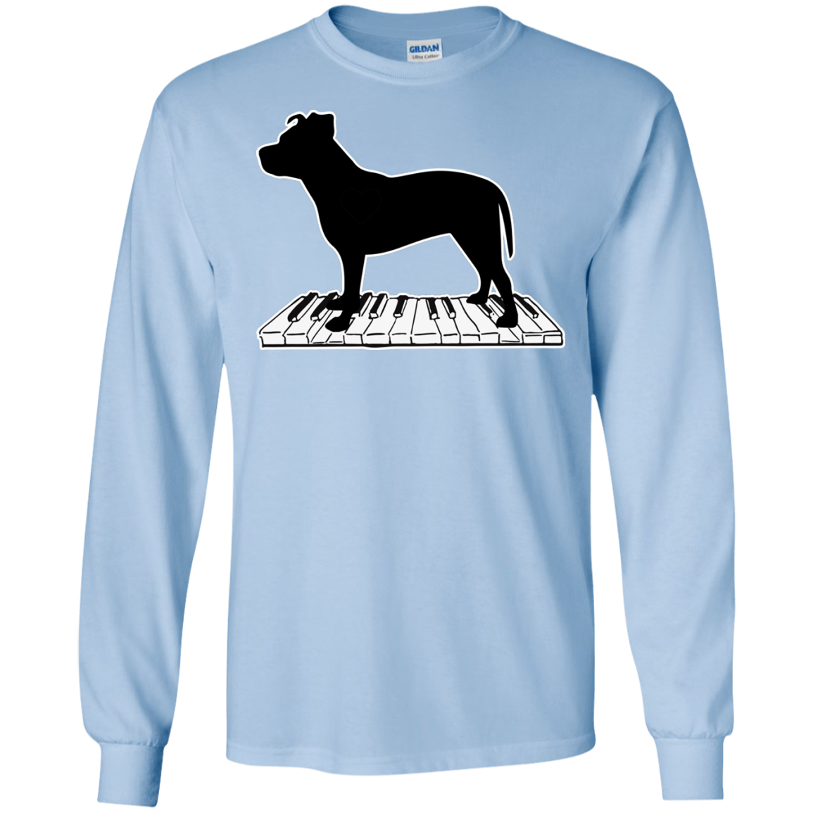 Pitbull Playing Piano Music T Shirts V2