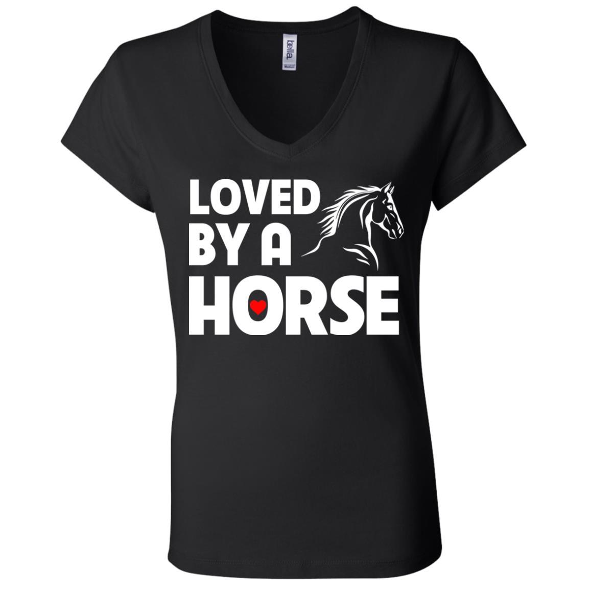 Loved By A Horse Horse TShirt For Equestrian Gift Tee Shirt