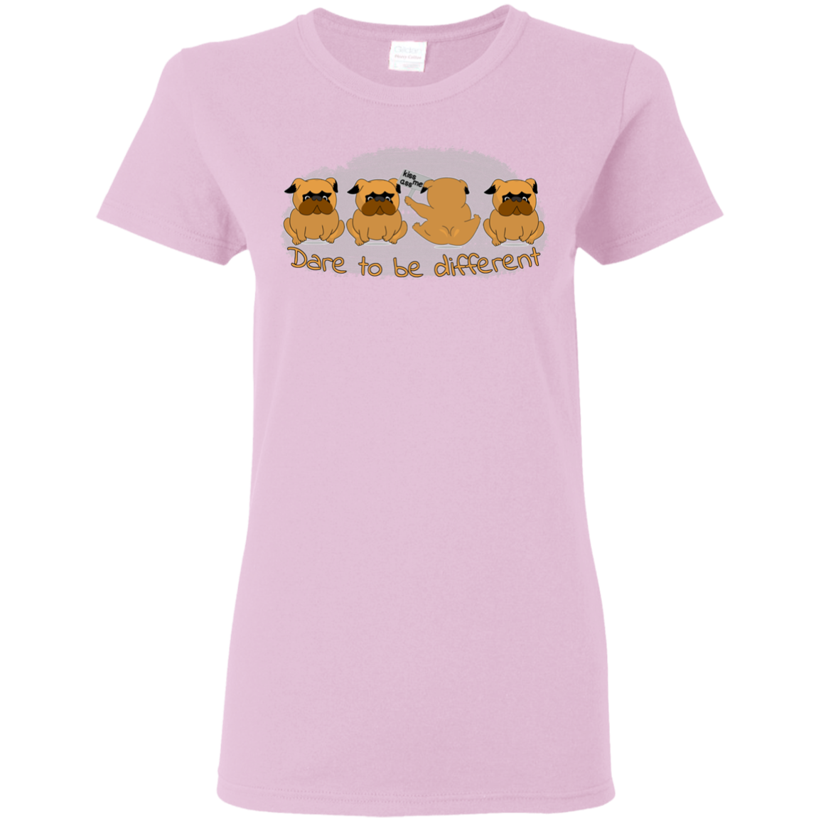 Pug - Dare To Be Different T Shirts