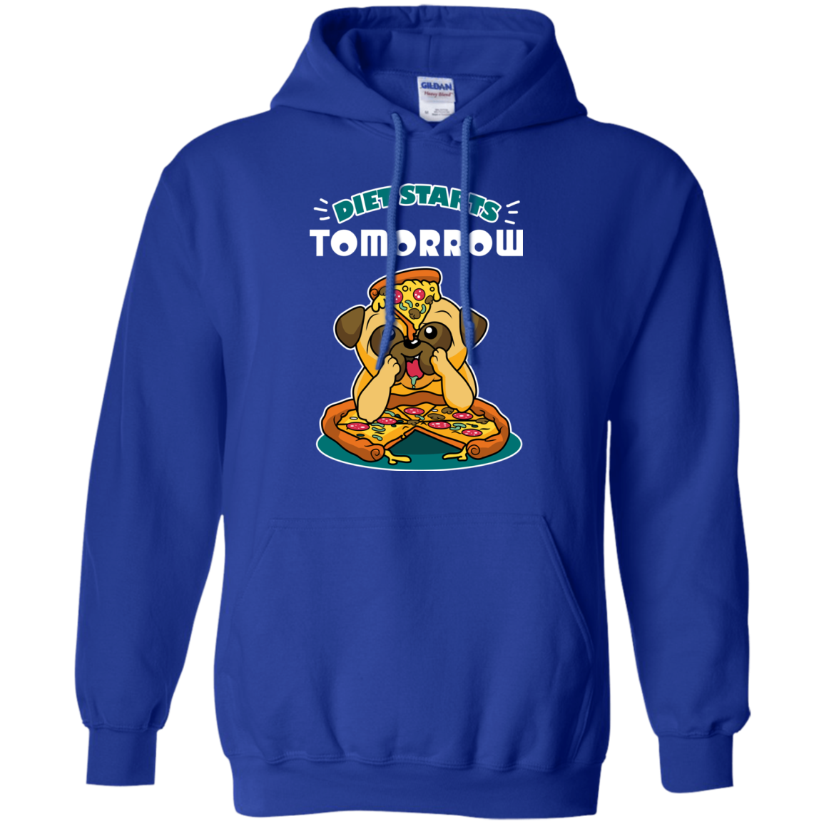 Diet Starts Tomorrow Pug T Shirts