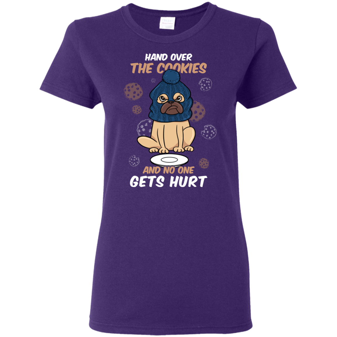 Hand Over The Cookies And No One Gets Hurt Pug T Shirts