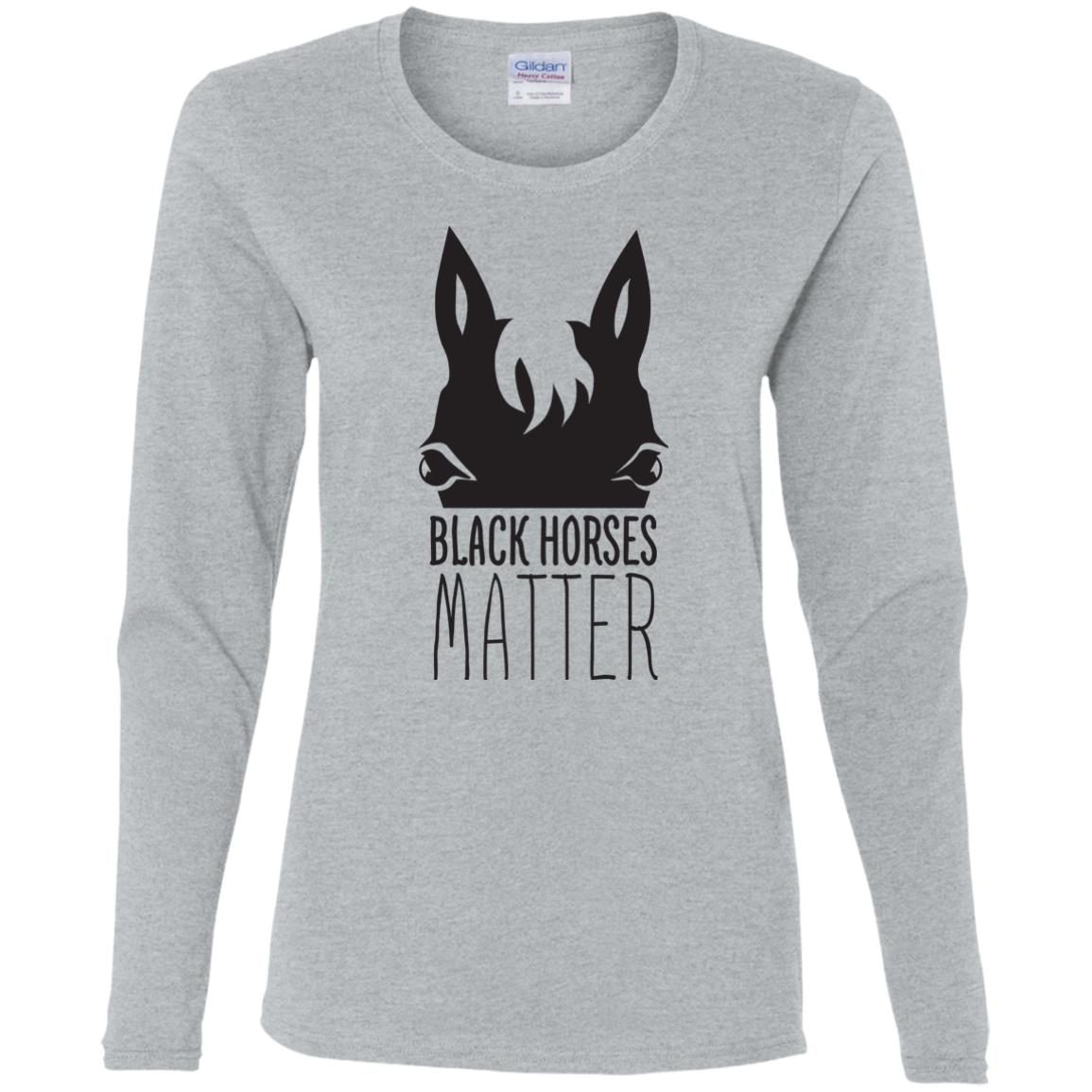 Black Horses Matter Horse T Shirts