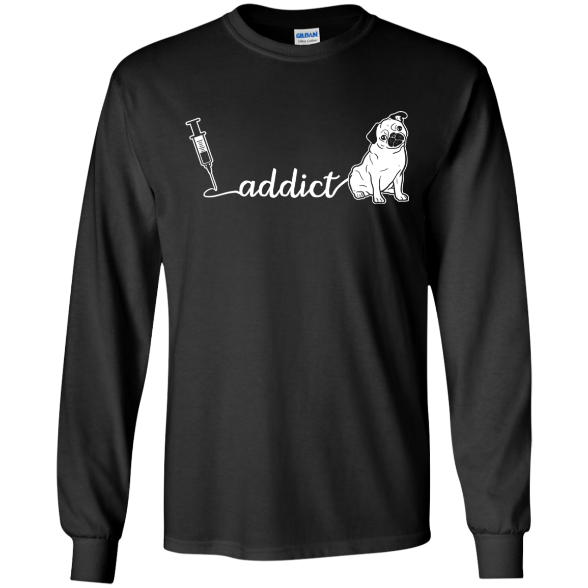 Addict Pug T Shirts