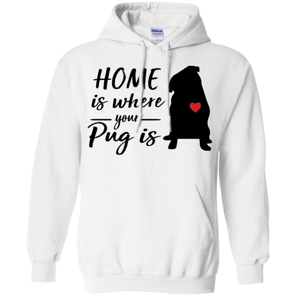 Nice Pug T Shirts - Home Is Where Your Pug Is, is an awesome gift