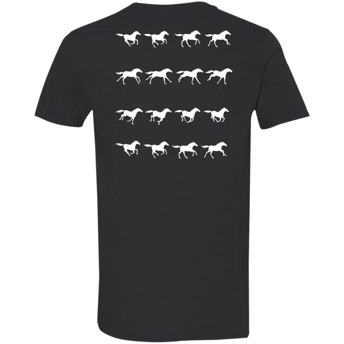 Horse Running Stop Motion Horse Tee Shirt For Equestrian Gift