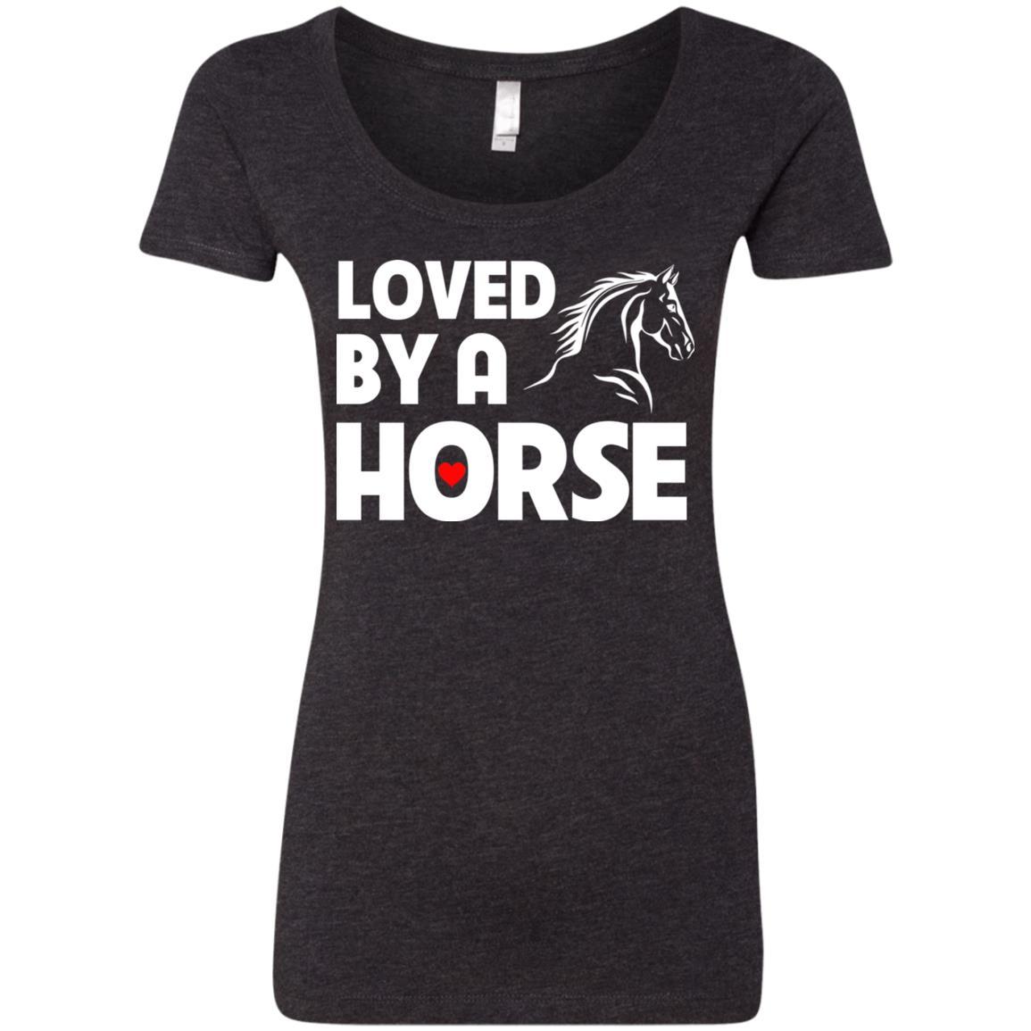 Loved By A Horse Horse TShirt For Equestrian Gift Tee Shirt