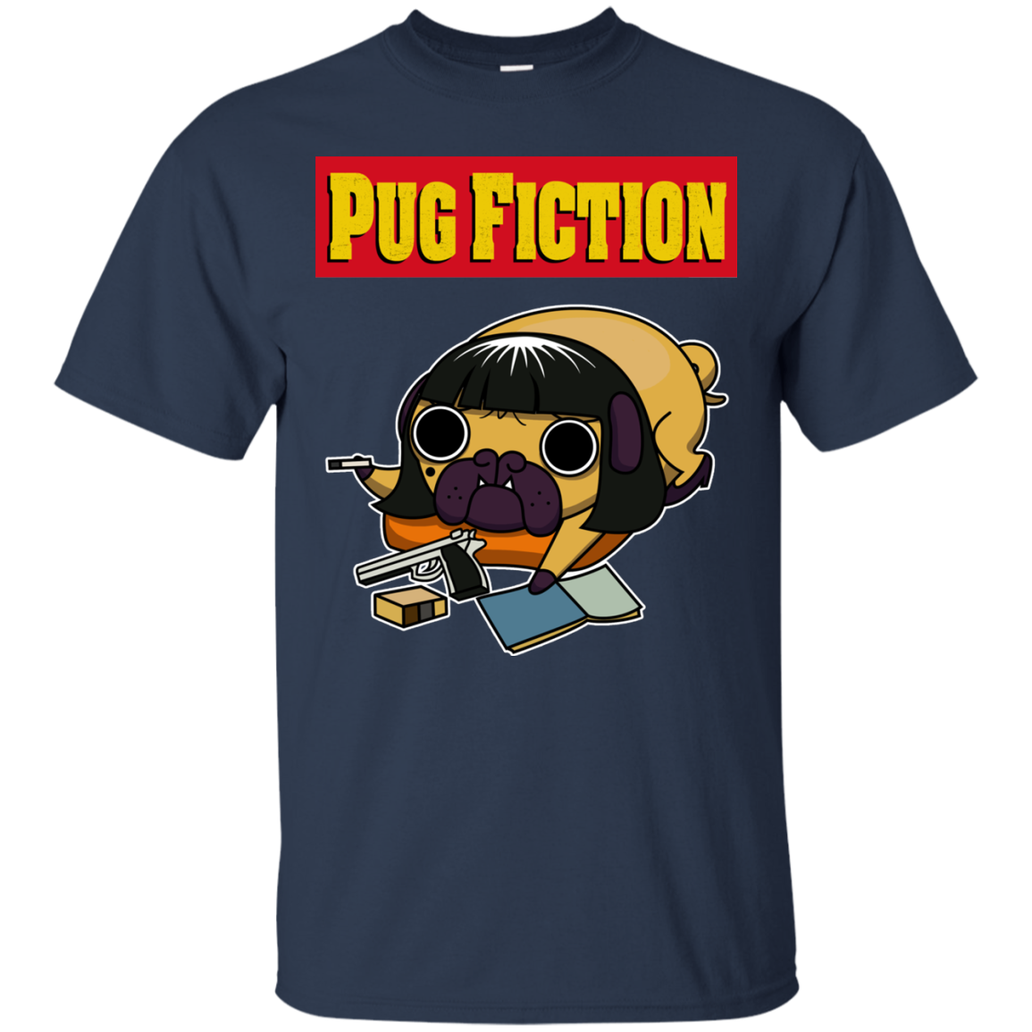 Pug Fiction Pug T Shirts