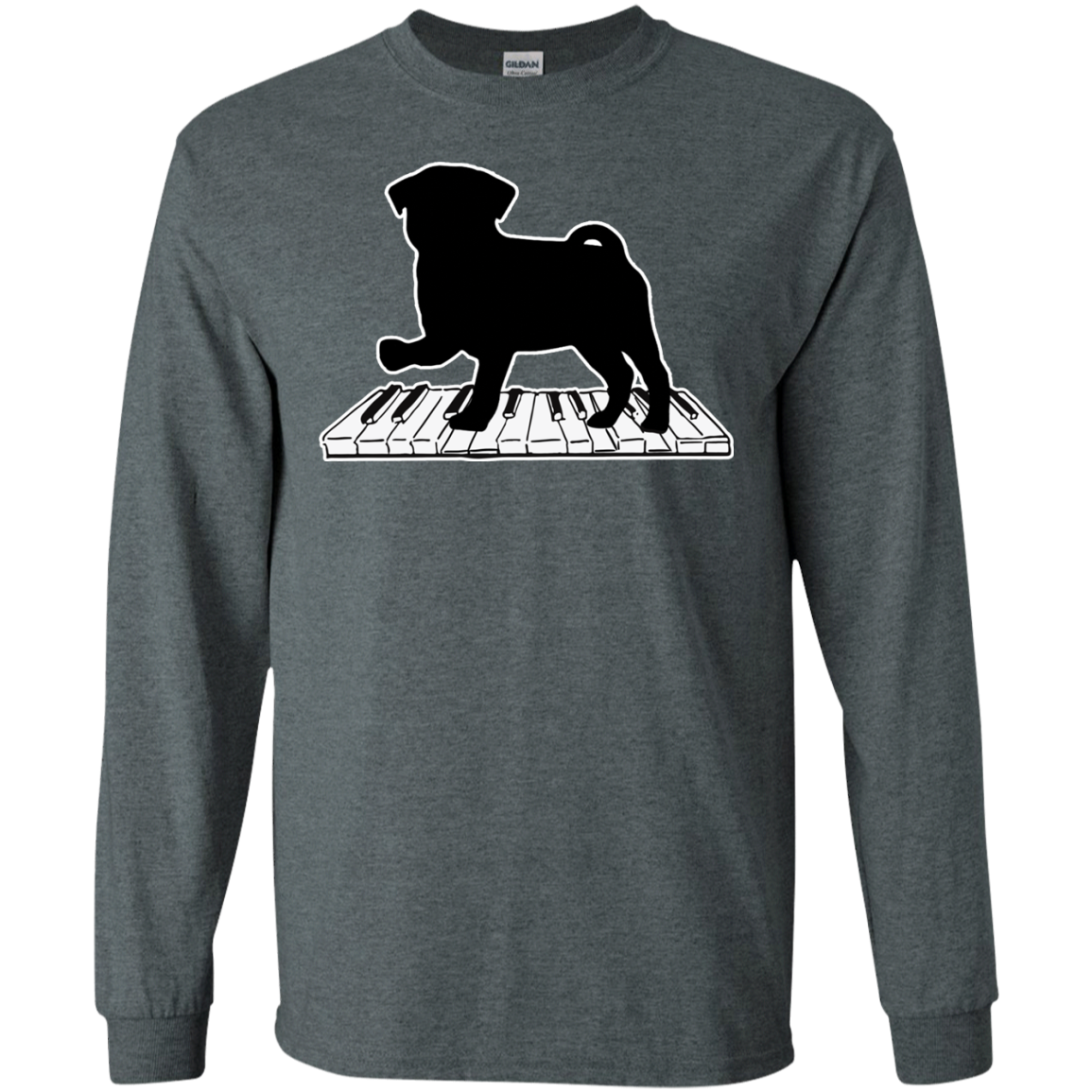 Pug Playing Piano Music T Shirts