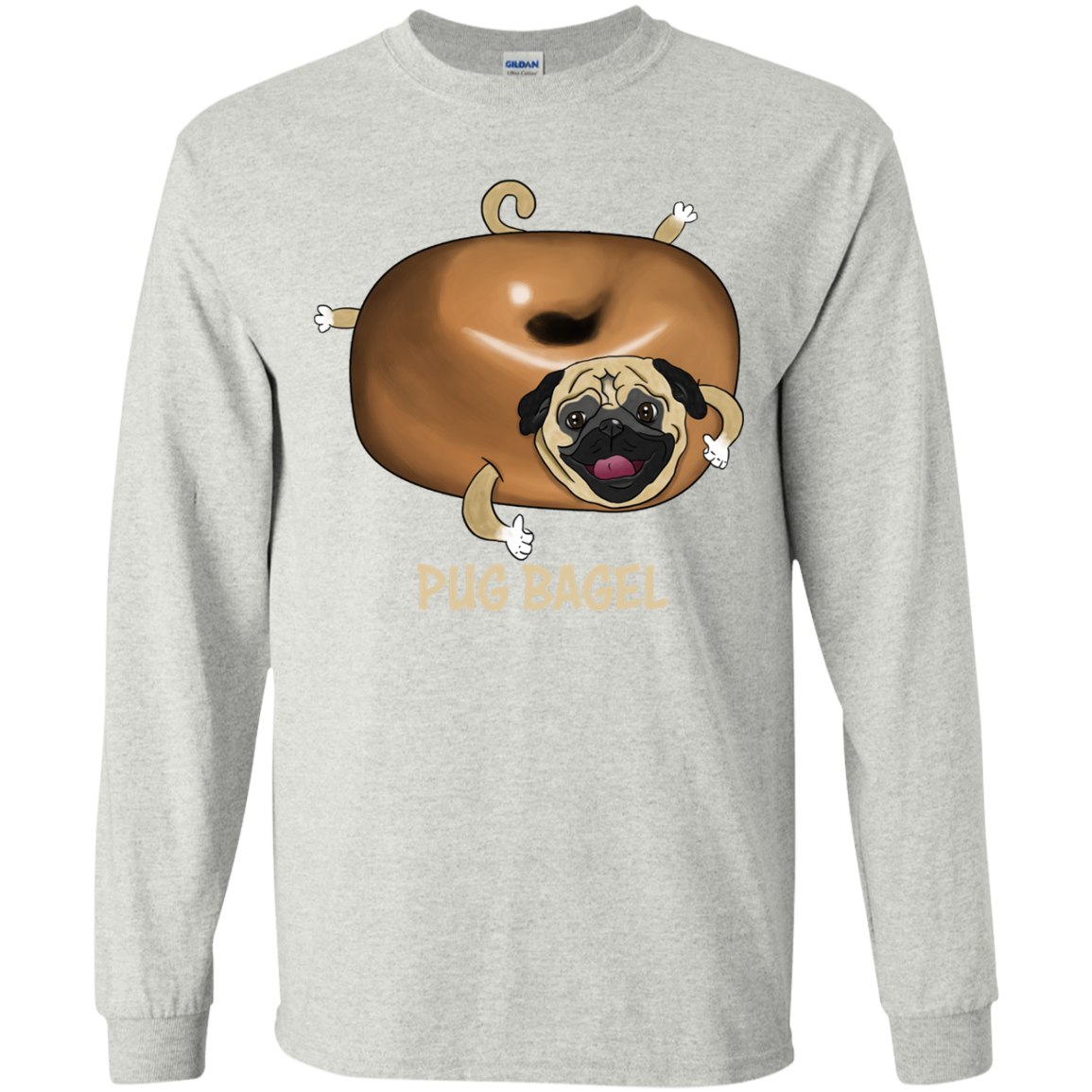 Pug Bagel T Shirts V2