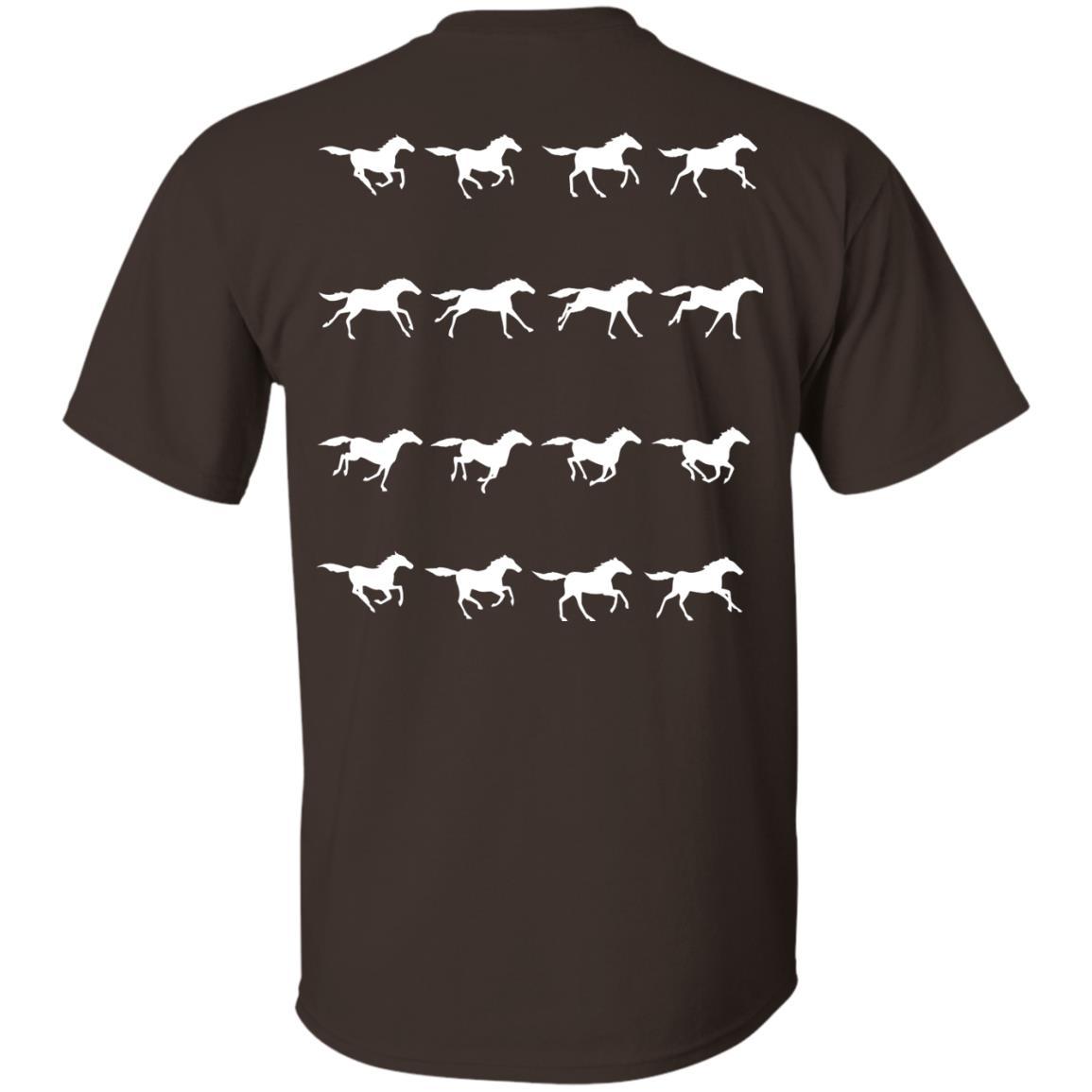 Horse Running Stop Motion Horse Tee Shirt For Equestrian Gift