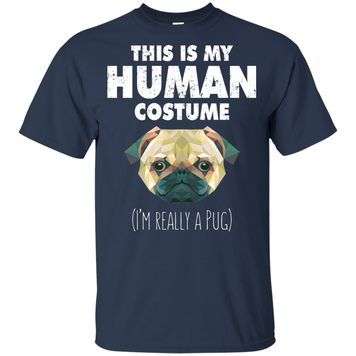This Is My Human Costume Pug T Shirts