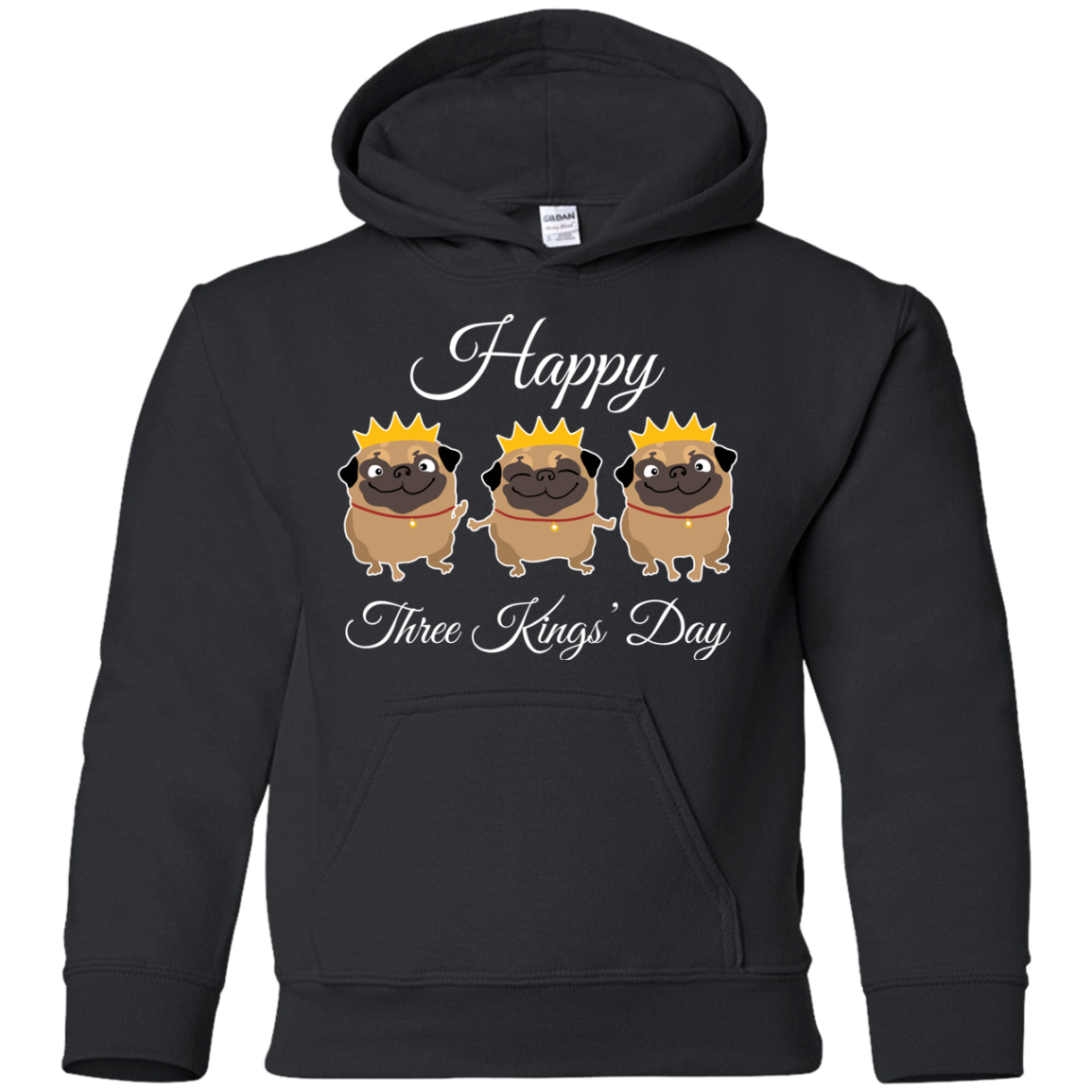 Nice Pug T Shirts - Three Kings' Day Pug, is a cool gift for friends