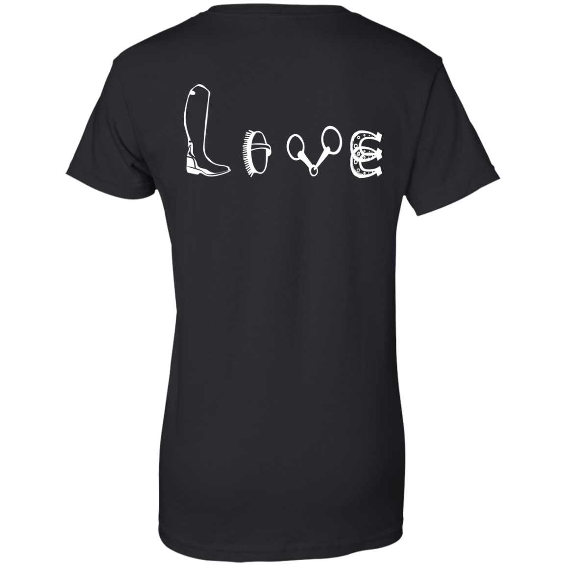 Love Symbol Horse TShirt FOr Equestrian Lover